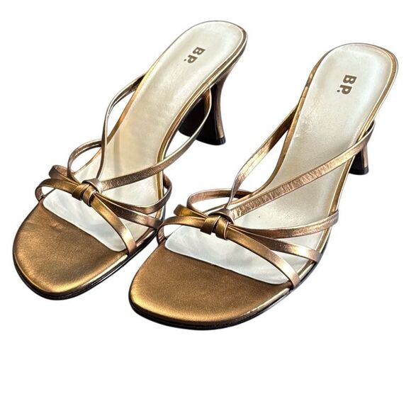 BP heeled sandal with knot detailing - Picture 1 of 8